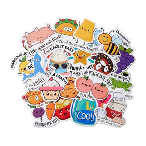 Cute Inspirational Self Adhesive Sticker (assorted designs)