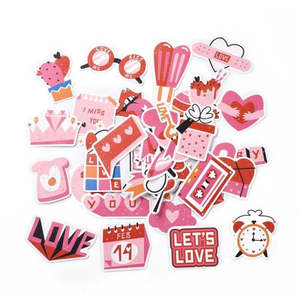 Heart Self Adhesive Sticker (assorted designs)