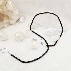 Beads Other Crafts: Blue Sandstone Man Made Faceted Rondelle Bead Strand, 3mm Beads, Assorted