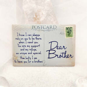 Dear Brother Postcard Magnet