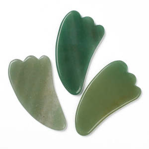 Green Aventurine Gua Sha Massage Tool, Assorted