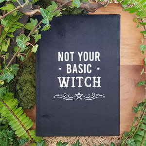 Books And Stuff: Not your Basic Witch Velvet A5 Notebook