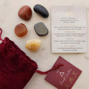 Crystals Fossils: Fire Element Zodiac Crystal Kit