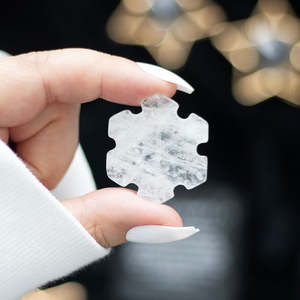 Crystals Fossils: Clear Quartz Crystal Snowflake - Assorted