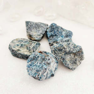 Crystals Fossils: Blue Apatite Rough Rock