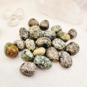 Crystals Fossils: K2 Azurite in Granite Tumble (assorted)