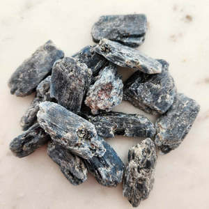 Crystals Fossils: Blue Grey Kyanite Rough Chunk (assorted. approx. 3.2-5.3x1.1-2.2cm)