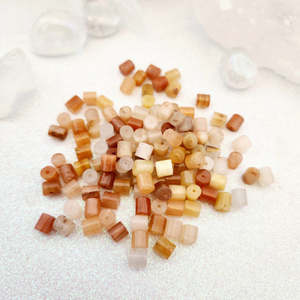 Beads Other Crafts: Pink Aventurine Tube/Column Bead (approx. 6x6mm))