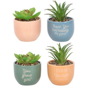 Everything Else: Mini Plant Pot - Artificial - 4 different designs