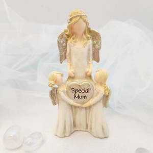 Inspirational Heartfelt Gifts: Special Mum/Angel with Children (approx. 14cm)
