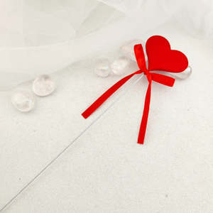Inspirational Heartfelt Gifts: Red Heart on a Stick (approx. 27x5cm)