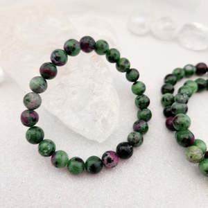 Jewellery Other Accessories: Ruby in Zoisite Crystal Bracelet | Vitality & Life Force | Assorted