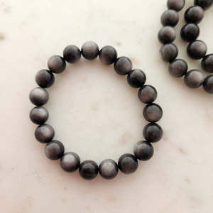 Silver Sheen Obsidian Crystal Bracelet | Calm Under Pressure | Assorted