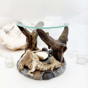 Resting Dragon Oil Burner | Resin | Glass Dish