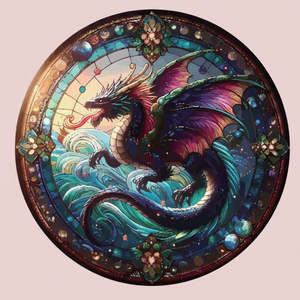 Hanging Gifts: Dragon | Stained Glass | Suncatcher | Large
