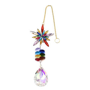 Starburst Crystal Suncatcher | Colourful Window Hanging