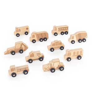 Guidecraft: Guidecraft Mini Wooden Trucks   Set of 10