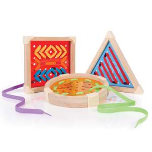 Guidecraft Geo Shape Lacing
