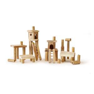 Q Toys: Bamboo Building Set (Including Houses)