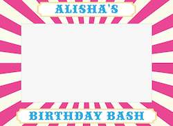 Pink and White Circus InstaFrame