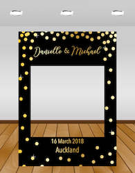 Weddings And Bridal Showers: Gold Confetti Wedding InstaFrame