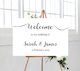 Calligraphy Welcome Sign - Landscape