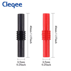 Cleqee P7023 4mm Banana Plug Coupler (Female to Female) - 10 Pack