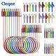Cleqee CKT011 Stackabe Shrouded Banana Plug Silicone Test Lead Kit - 300V 15A 10 Colors