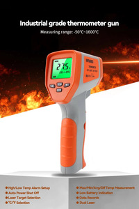 M Measure And Test: Wenmeice DT-1600 Infrared Thermometer 50:1 optics Dual Laser
