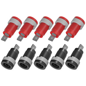 M Measure And Test: Cleqee 40018A Panel Mount 4mm Safety Banana Socket – Nylon 1000V / 32A