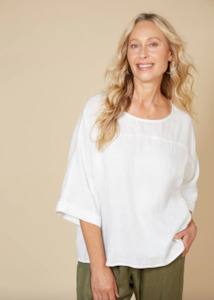 Studio relaxed top one size - salt