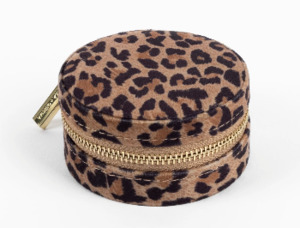 Jewel box large leopard round