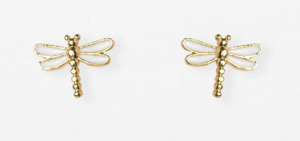 Jewellery: Dragonfly earring white