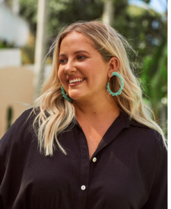 Cayman hoop earring lime