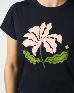 Tops: Classic tee navy blushing blooms