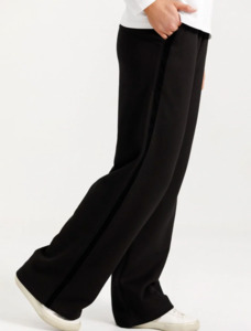 Bottoms: Alpine palazzo pants - black w black velvet ribbon