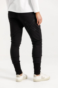 Apartment pant winter weight Black w black  X outline