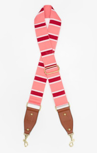 Bags Wallets: Bag strap pink and red stripe