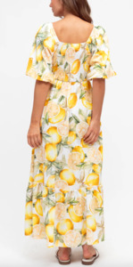 Lemon maxi dress