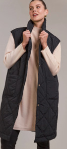 Argo long line vest black