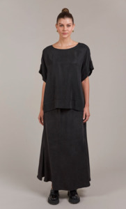 Eden relaxed top black