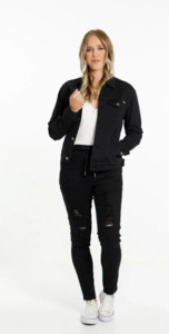 Homelee: Classic denim jacket black