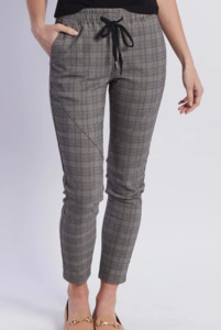 Luka check jogger grey/blue