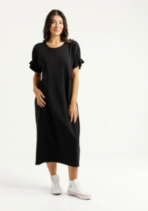 Homelee: Nevaeh midi dress black
