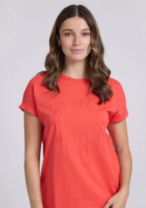 Tops: Red rotation soho cuff
