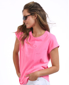 Effortless tee neon rose