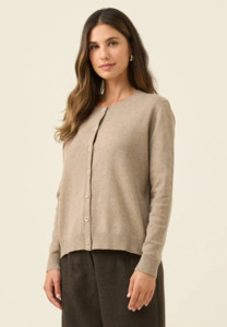 Outerwear: Darby cardigan stone