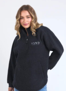Outerwear: Weekend boucle crew - navy