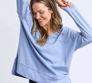 Foxwood: Jayne throw on top light blue