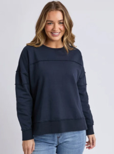 Foxwood: Jayne throw on fleece navy